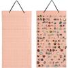 Earrings Hanging Organizer Wall Earring Holder Soft Felt Hanger For Jewelry Necklace Earring Ring Stud Display Holder