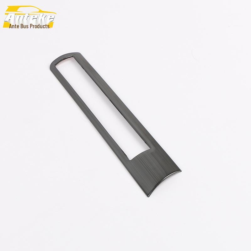 Corolla Headlight Control Trim: Stainless Steel Adjustment Switch Cover for 2019 Model Interior Enhancement.