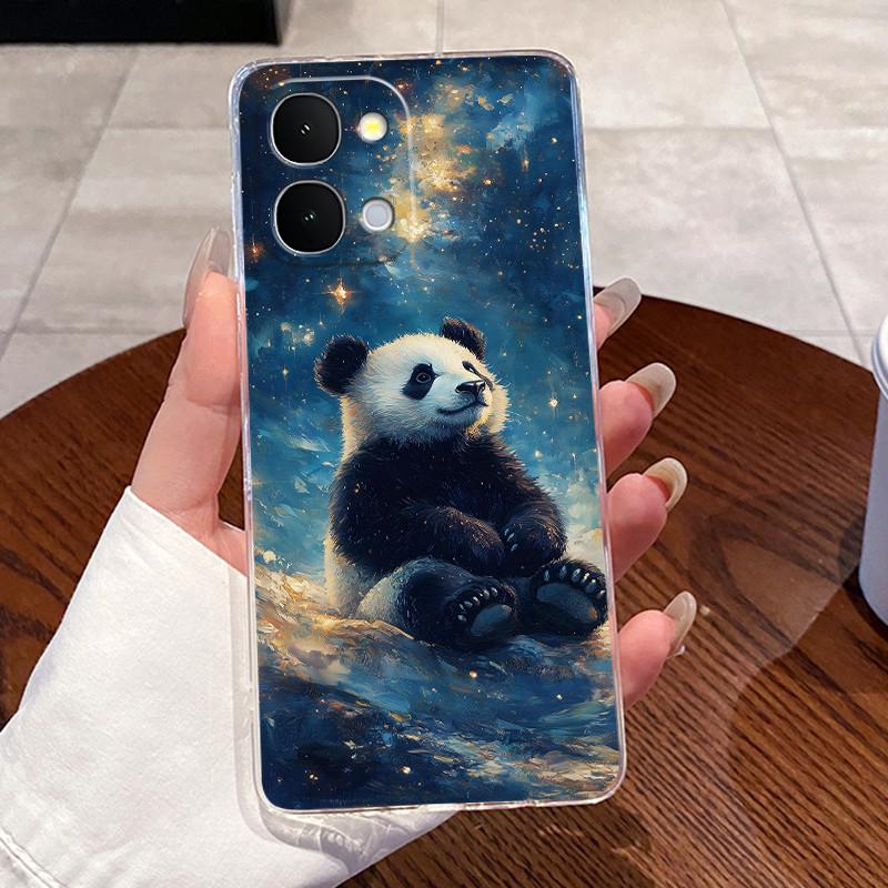 Casing For Vivo iQOO Z11x Y51 Pro 5G Case Aesthetic Cute Cat Cartoon Fashion Soft Silicone Back Cover Transparent TPU Phone Case