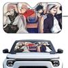 J-Jujutsu Kaisen Anime Car SunShade Windshield Foldable Three-layer Insulation Sunshade By Suction Cup Blocks UV Rays Sun