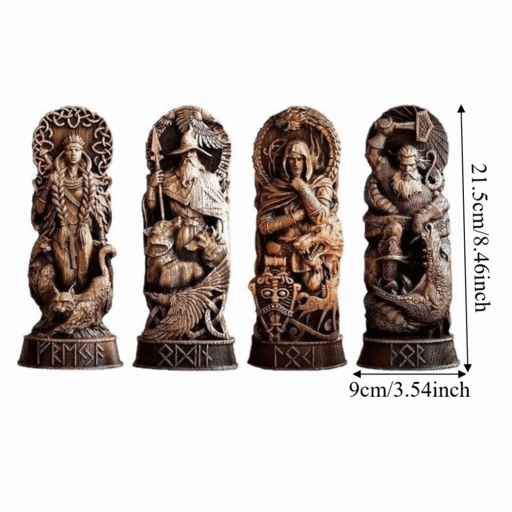 Carving Viking Gods Ornaments Resin Crafts Myths and Legends Statue Freya Statue Home Decoration