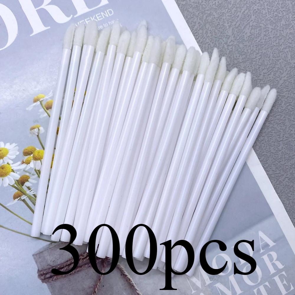 300pcs Lip Brush Eyelash Wands Applicators Disposable Lip Brush Lipstick Brush Lip Gloss Applicator Wands Makeup Beauty Tool