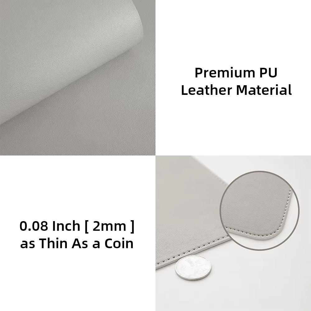 Large Size Office Computer Desk Protector Mat PU Leather Waterproof Non Slip Mouse Pad Desktop Keyboard Desk Pad Gaming Mousepad