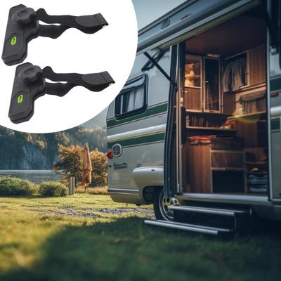 2 Pieces RV Awning Clamps Clips for Outdoor Nylon Wide Clamp with Soft Grippers Protects