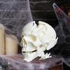 Halloween Totenkopf Schmuckstück, Außerirdischer Totenkopf Form Figur aus Kunstharz, Realistische Knochen Detail Skulptur Tischdeko Party Dekoration