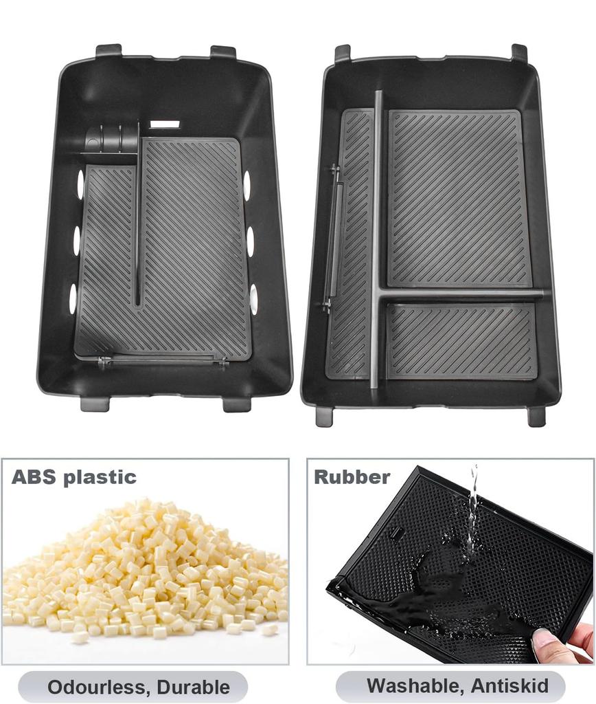 For 2026 Hyundai Palisade Double-Layer Center Console Organizer Car Tray Armrest Storage Box Secondary Interior Car Accessories