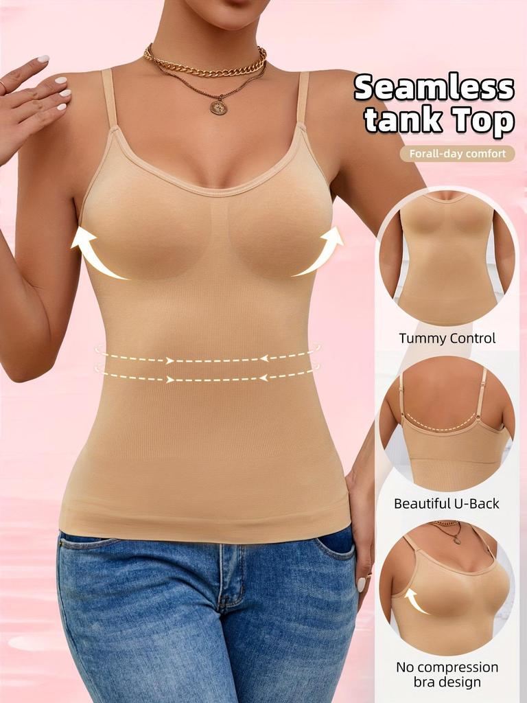 Camisola de Comercio Electrónico Transfronterizo 2026 con Almohadillas de Sujetador Integradas - Chaleco Versátil para Usar por Dentro y por Fuera con Elegante Diseño de Espalda