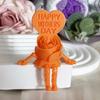 Mother's Day Heart Rose Figurine 3D Printed Articulated Figure with Dangling Legs Sentimental Gift for Mom Grandma Her