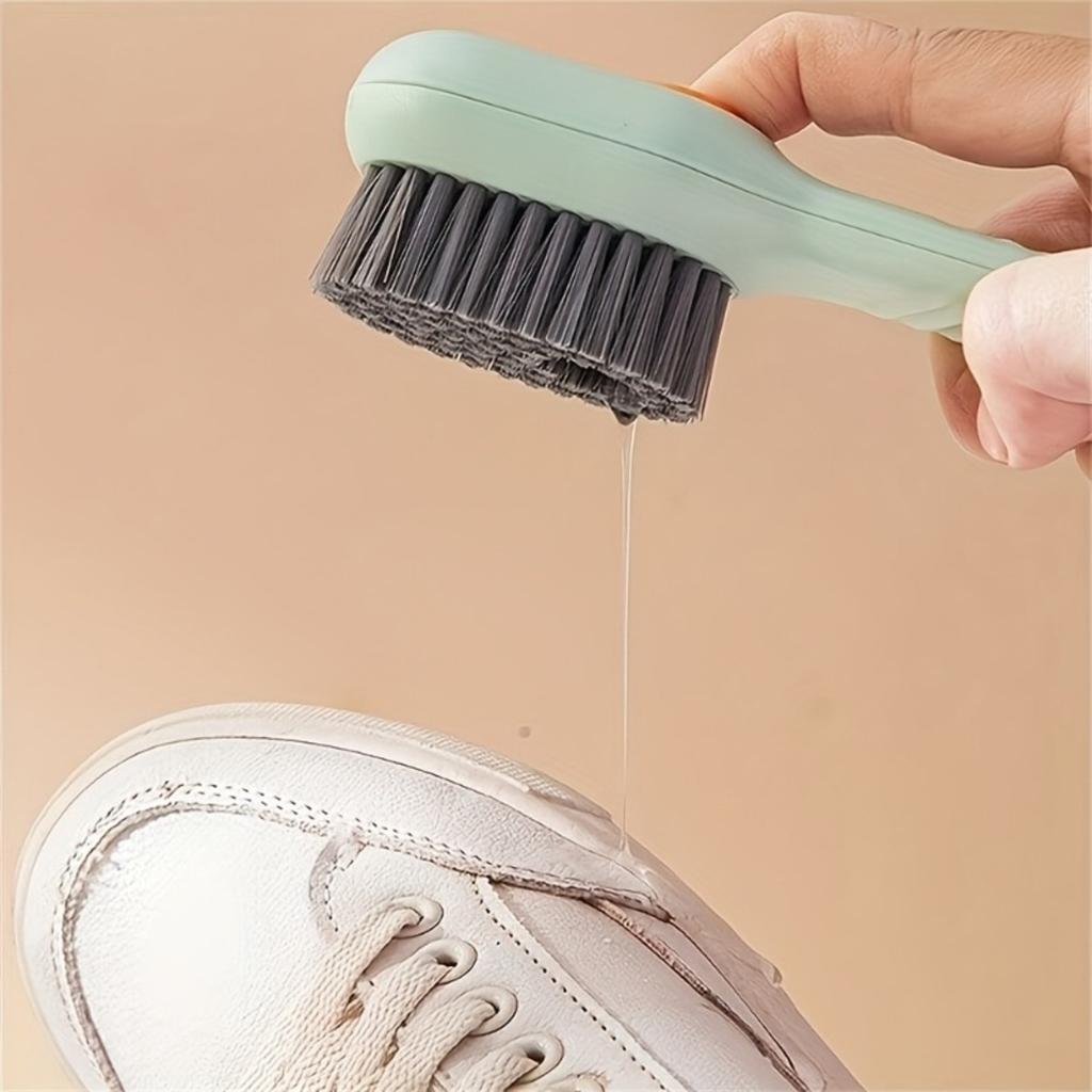 Multi Functional Liquid Shoe Brush, Household Press Type Liquid Shoe Washing Brush, Shoe Cleaning Tool,press Type Soft Bristle Clothing Cleaning Brush