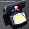 Outdoor Courtyard Solar Wall Lamp, Street Lamp, Outdoor Human Body Sensing Wall Lamp, IP65 Waterproof Three Level Mode