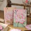 45 Sheets Chinese Style Lotus Sticky Notes Reusable N Times Stickers Ink Wash Design Student Stationery For Journal