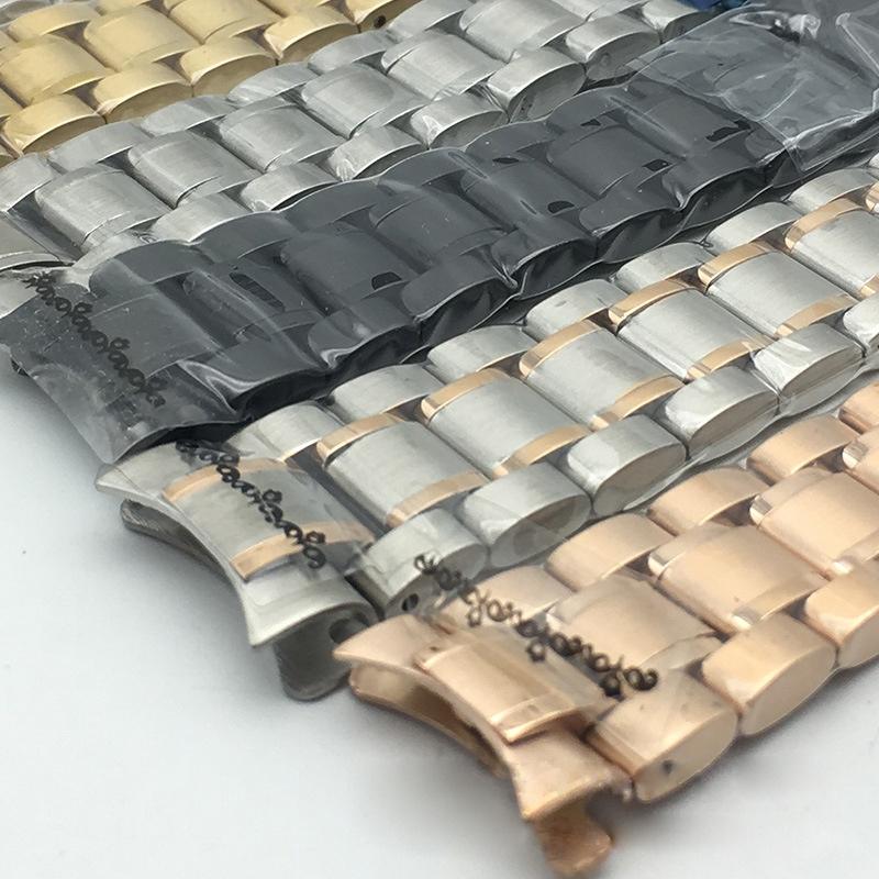 Single-Side Folding Buckle Solid Stainless Watch Accessories Steel Arc Mouth Stainless Steel