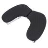 Nail Arm Rest for Nail Tech Detachable U Shape Soft PU Folding Manicure Hand Rest for Salon Home Black