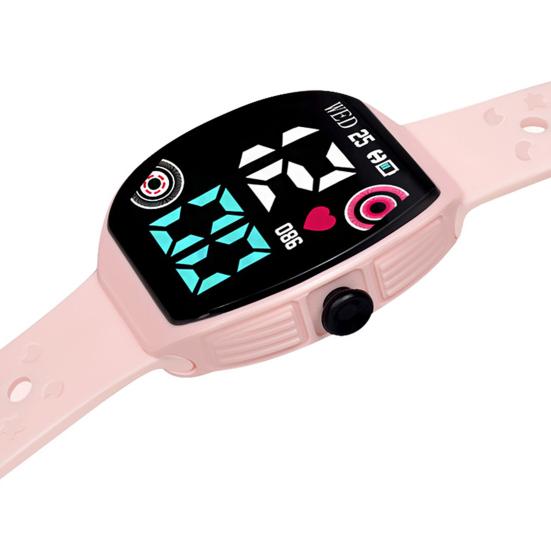 Yousheng Electronic Watch Waterproof Power-saving LED Display Multifunctional Low Consumption Precise Time Lightweight Square Dial Sports Watch for