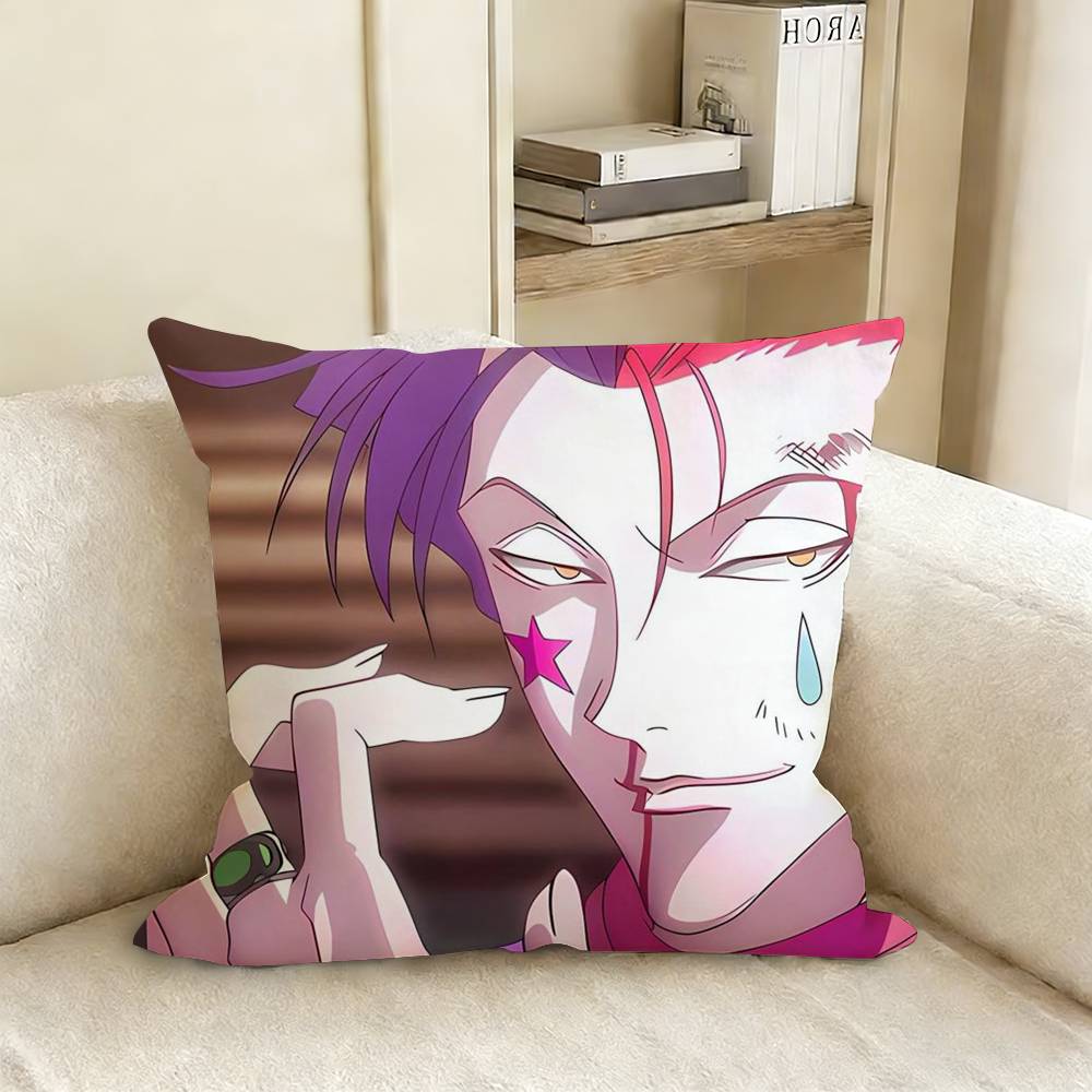 HHisoka HHunter X Hunter Pillow Cover Sofa Cushion Cover Home Room Decoration Children Gift