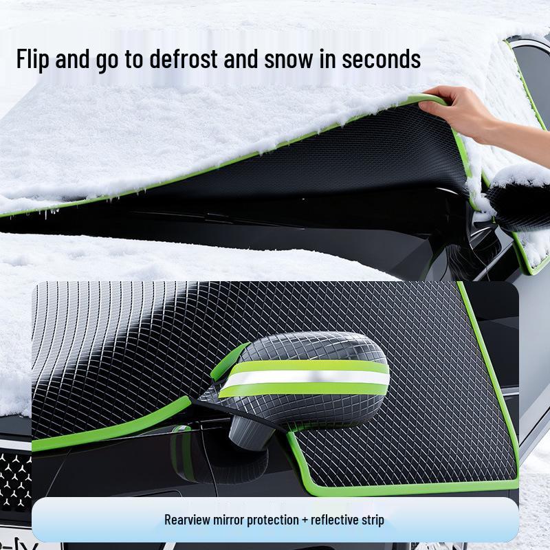 Oxford-Gewebe Grenzüberschreitende Frost- und Schneefeste Windschutzscheibenabdeckung