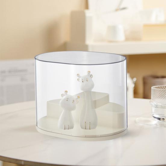 Figure Storage Box Dust-proof Display Rack Transparent Design Stackable Multipurpose Display