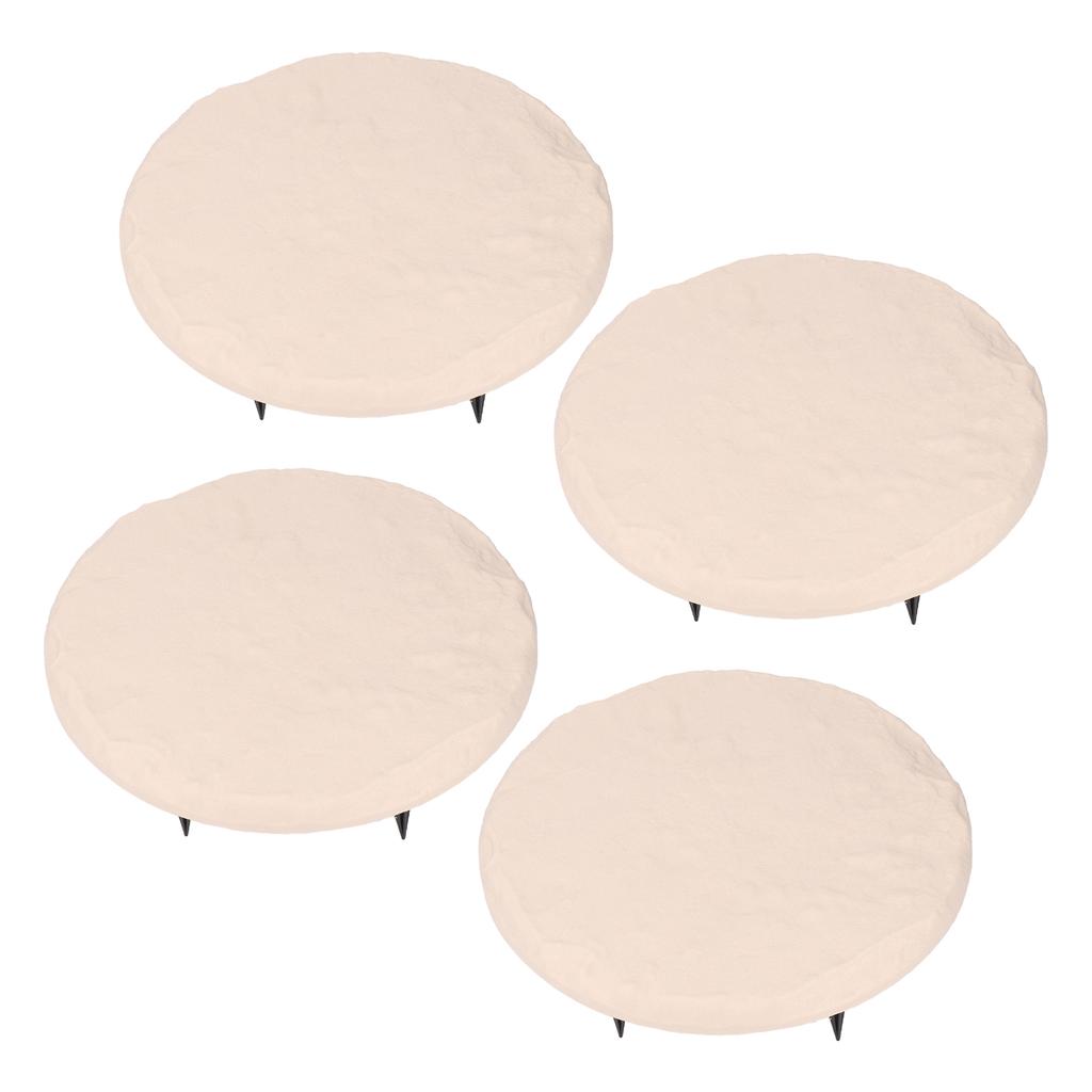 Outdoor Step Stones Decorative Polypropylene Resin Stepping Stones with Ground Stakes for Lawn Garden  Way