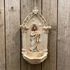 Resin Catholic Sant Judas Tadeo Holy Water Font for Entrance Home Wall Hanging Religious Gift Sant Jude Holy Water Font