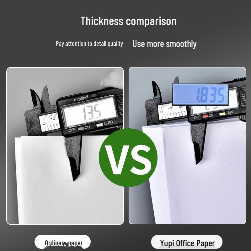 Whole Box of 5 Packs A4 Paper, 2500 Sheets, 80g, Thickened Printing/Draft Paper for Office/Student Use.