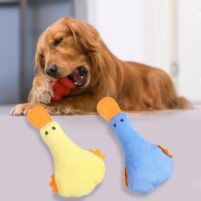 Emocionální pohodlí Čistý žaludek Pet Duck Toy Vynikající plyšová kočka teaser