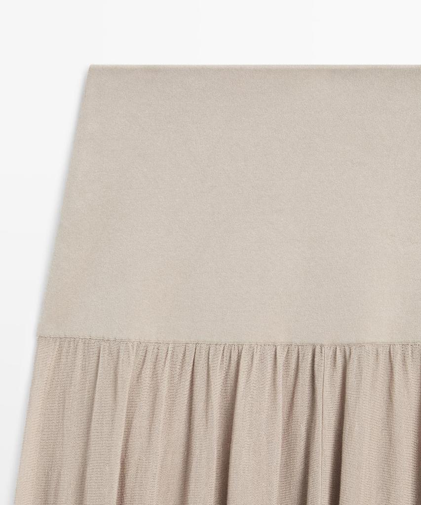 Masimodutti Wide Waistband Sarouel Pants