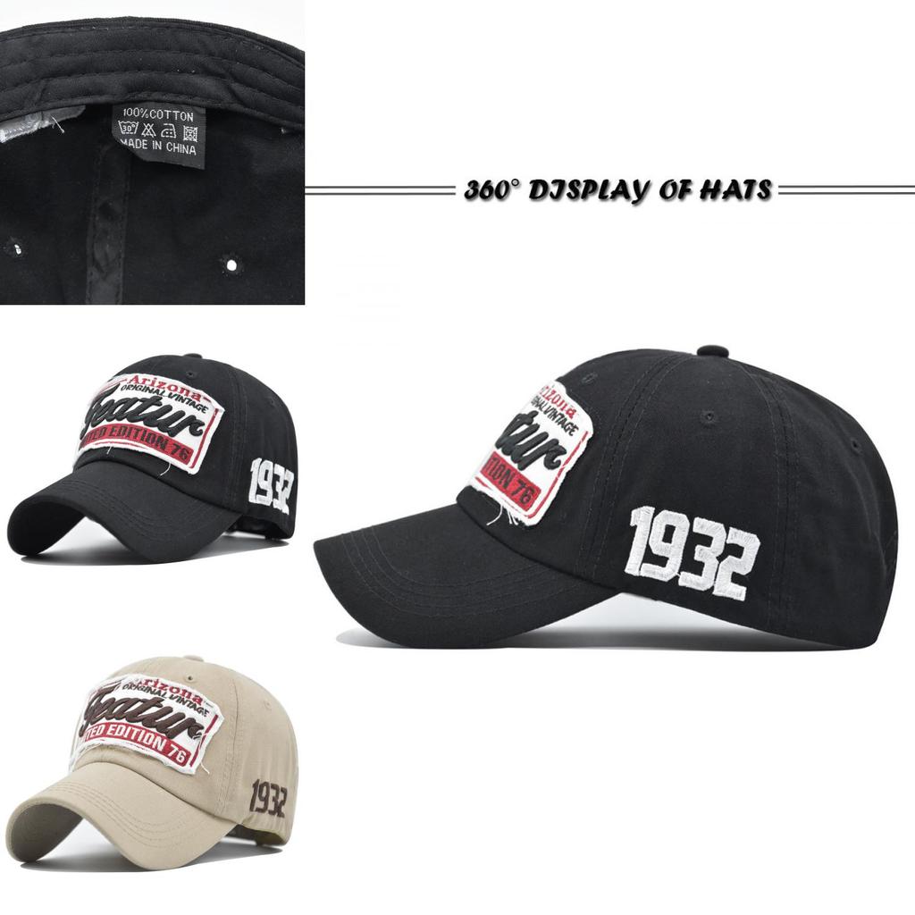 Stylish Round Top Large Brim Baseball Cap For Couples Outdoor Sun Protection Hat