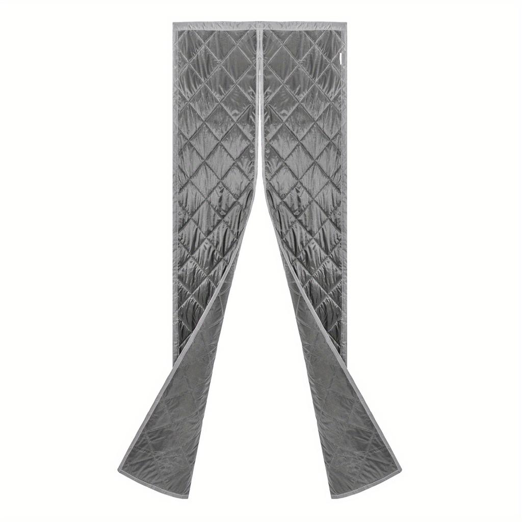 Magnetic Thermal Insulated Door Curtain – 37.4"x82.7" Self-Sealing Energy Saving Curtain for Home, Blocks Draft, Dust & Insects