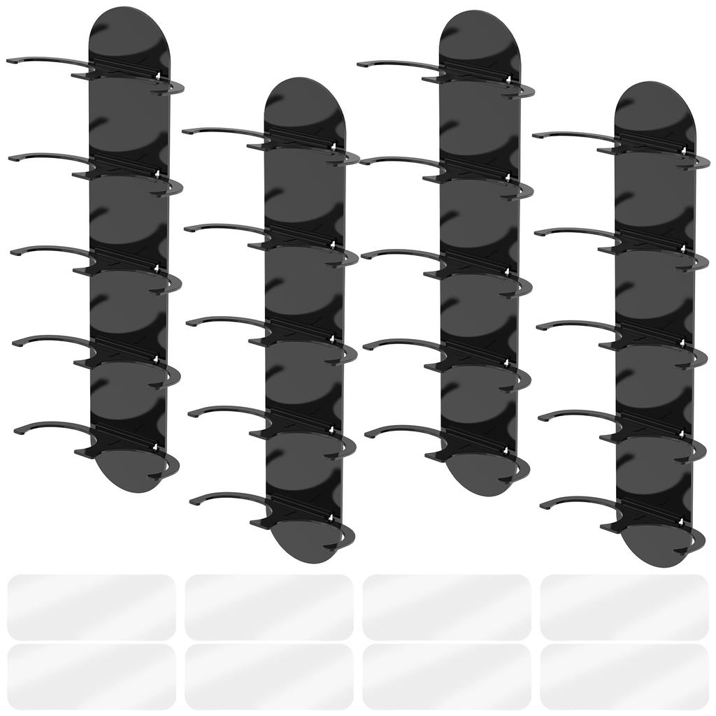 4Pcs Side Mount Coffee Pod Holder Space Saving Capsule Organizer Wall or Machine Mounted Storage Rack with Adhesive for Home