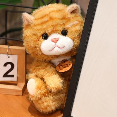 Imitation Orange Katze Muster Katze Plüschtier Kinder Umarmen Schlafen Haustier Katze Spielzeug Kinder Bett Umarmen Schlafen Kätzchen