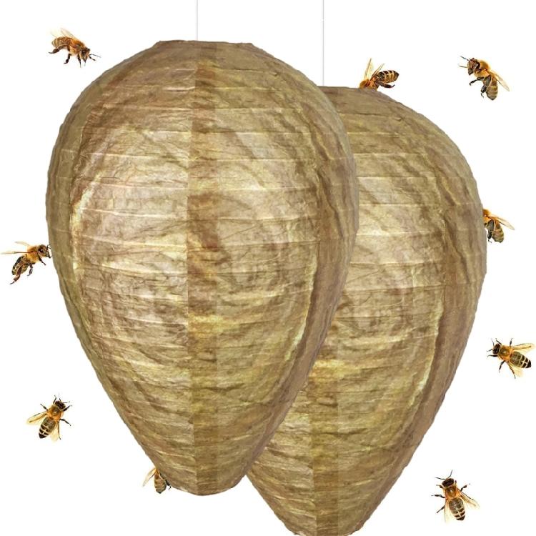 Deterrent Realistic Wasp Paper Repellents Safe Fake Trap DrivesBeehives Lanterns