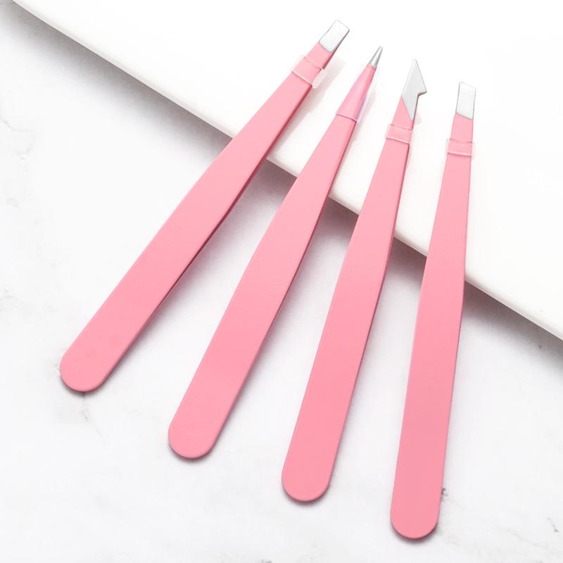 Flat-Tipped Multi-Use Tweezers for Hair and Beard Removal, Eyebrow Plucking, and False Eyelash Clipping