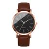 Fashion Men Business Watches Casual Leather Strap Arabic Dial Quartz Wristwatches For Mens Clock Reloj Hombre