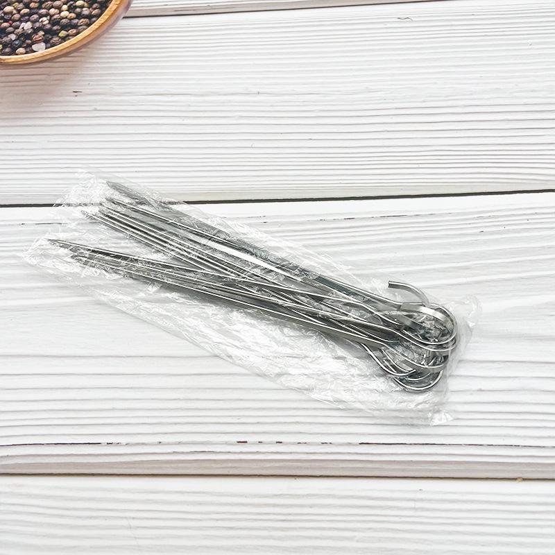 Food-Grade 304 Stainless Steel 9-Shaped Hook Skewers for Grilled Meat In Oven