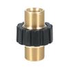 Brass Double Nipple M22x1 5 Male Hose Connector Coupling Designed for Connection of For High Pressure Water Nozzles and Torches