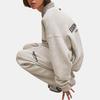 Fear of God Essentials Fleece Crewneck With Velvet Logo SS22 Unisex Sweatshirt Dark-Oatmeal FOG-SS22-614