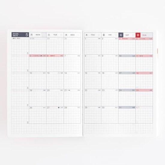 Hobonichi Techo 2025 Main Body Original (A6) ONE PIECE Japanese A6 1 Page per Day (Special Edition) January Monday Start