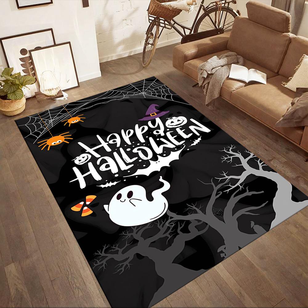 Halloween 95 Area Rug Design for Balcony Dormitory Entryway Playrooms Anti-slip Rug Office Home Decor Wedding Party Gift