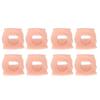 4 Pairs SEBS Arch Support Orthopedic Pads for Women Men Foot Varus Vaus O-Type Leg Correction(White )