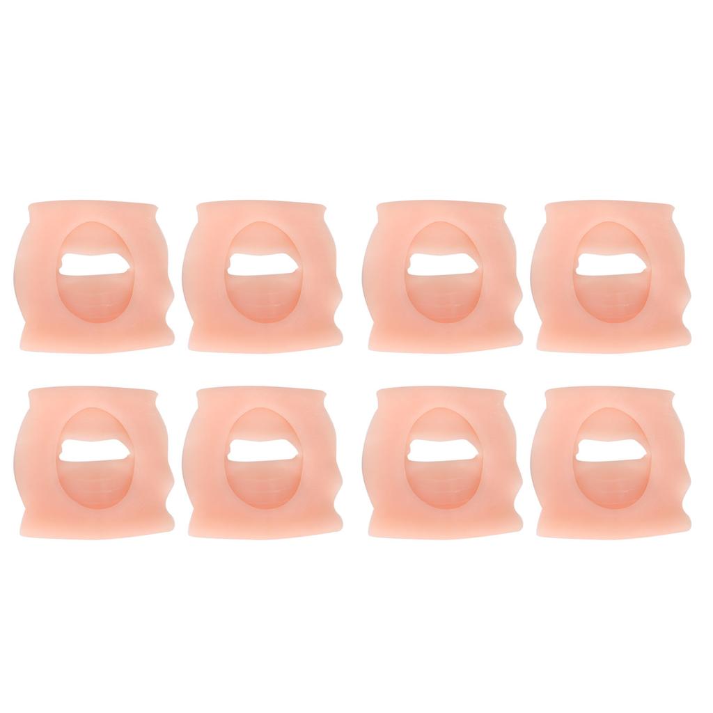 4 Pairs SEBS Arch Support Orthopedic Pads for Women Men Foot Varus Vaus O-Type Leg Correction(White )