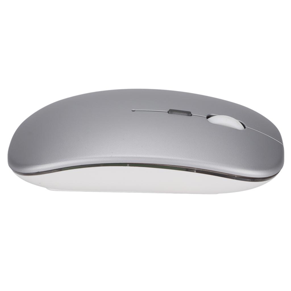 Wireless Optical Mouse 2.4GHz DPI Regulation Silent Switch Colorful Lights Office Light MouseSilver