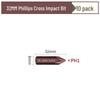 Phillips Flat-head Hex Impact Bit Set - S2 Alloy Steel