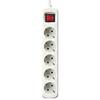 Silver Electronics-5 Outlet Power Strip with Switch Silver Electronics 1.5 M