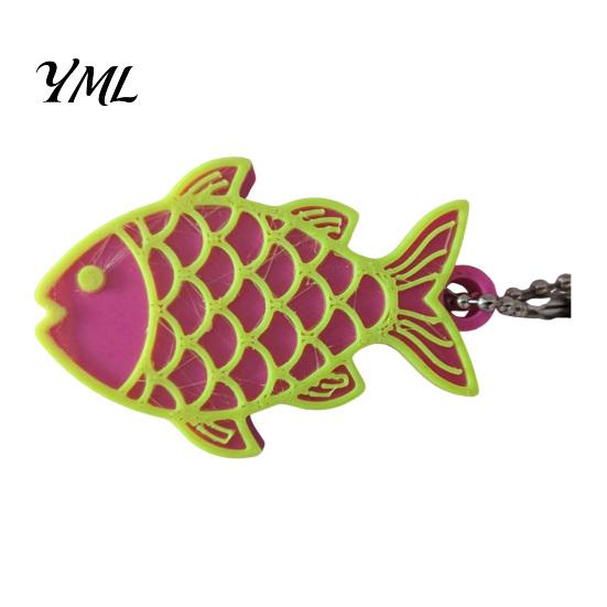 Nail Protection Can Opener 3D Printed Fish & Saver, Cute Fish-Shaped Tab Novelty Kitchen Gadget with Keychain, Portable Bottle for Soda Cans,