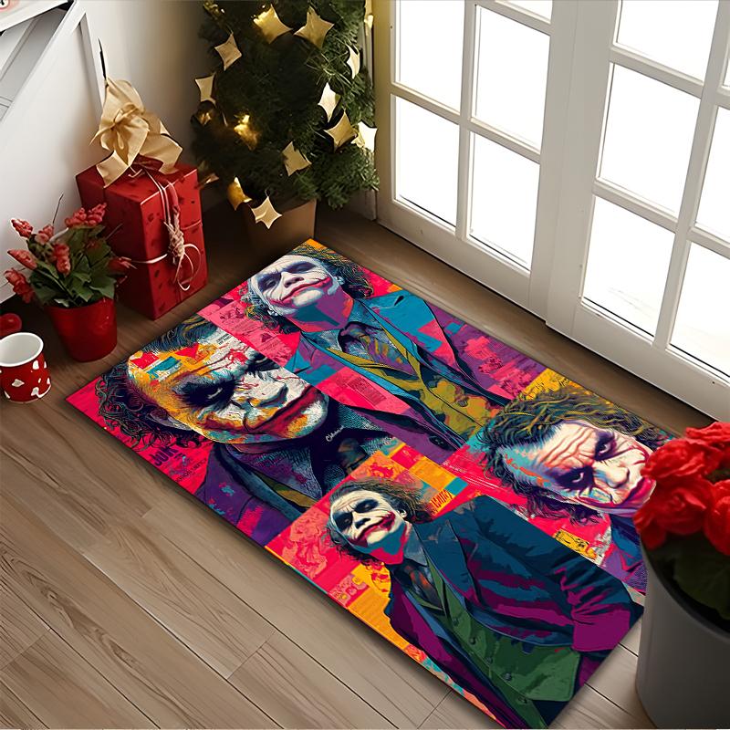 1pc Digital Printed Chair Rug for Home Office Use, JOKER Carpet Appropriate for All Seasons, Soft Area Carpet