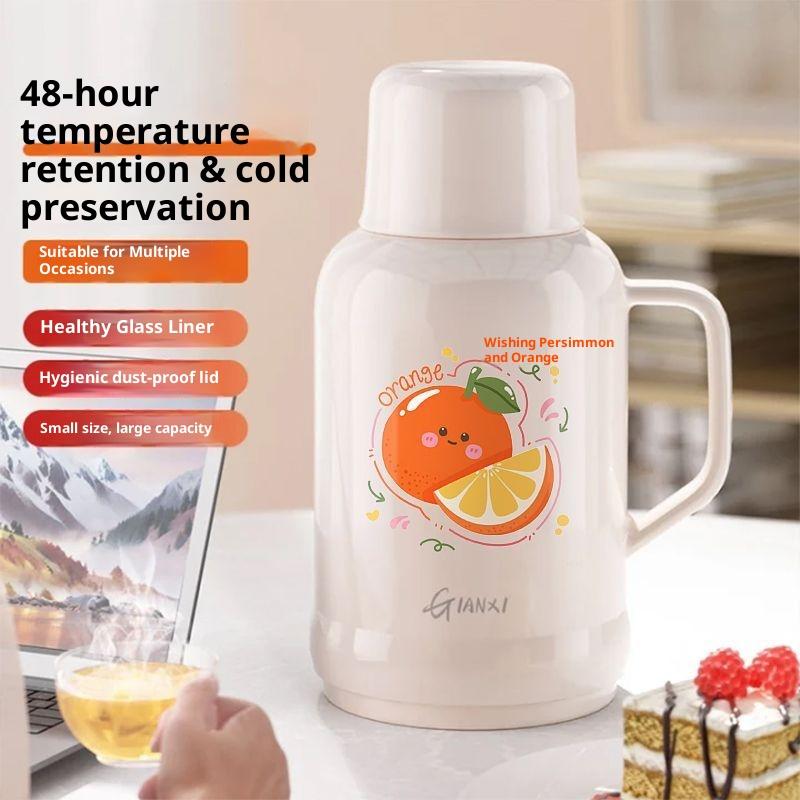 

Gianxi Изолированный горшок для хот-пота большой вместимости, утолщенная изолированная бутылка, бытовая бутылка для горячей воды, офисный маленький теплый горшок