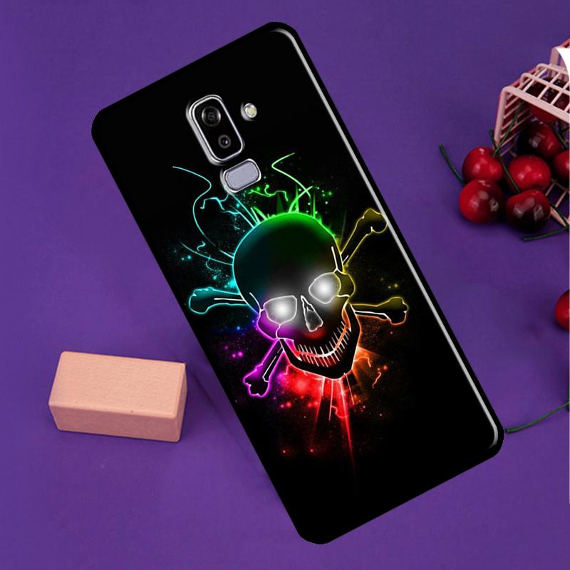 Cool Spooky Skull Face Phone Case For Samsung Galaxy J3 J5 J7 2017 J1 A5 A3 2016 J8 J4 J6 Plus A6 A8 A7 A9 2018