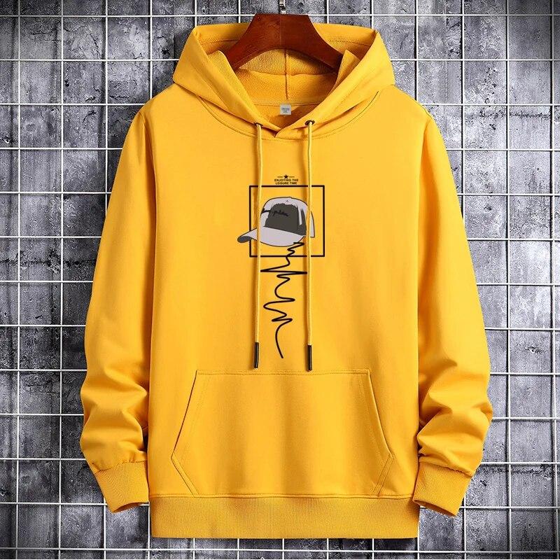 Толстовка с капюшоном в стиле аниме женская одежда зимние хлопковые футболки пальто большого размера с длинными рукавами спортивный костюм унисекс толстовки в стиле хип-хоп куртки свитер 5XL жёлтый 3100₽