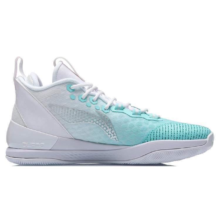 Li Ning Shadow 1 Way Of Wade Cushioning Rebound Mid top Performance Basketball Shoes Unisex Blue White ABPR015-3
