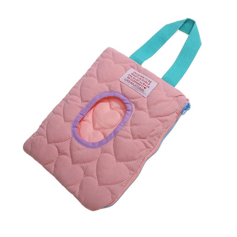 

Портативный подвесной тканевый чехол для салфеток, коробка, контейнер для гостиной, дома, автомобиля, держатель для полотенец, салфеток, бумаги, сумка, коробка, украшение для домашнего стола розовый